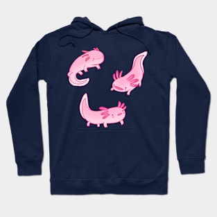 Pink axolotls pack Hoodie